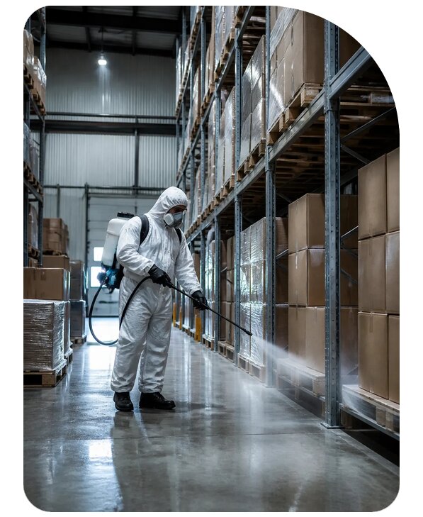 Дезинфекция склада под ключ в Волхове по цене от 5234 р. | Сенат-Влх